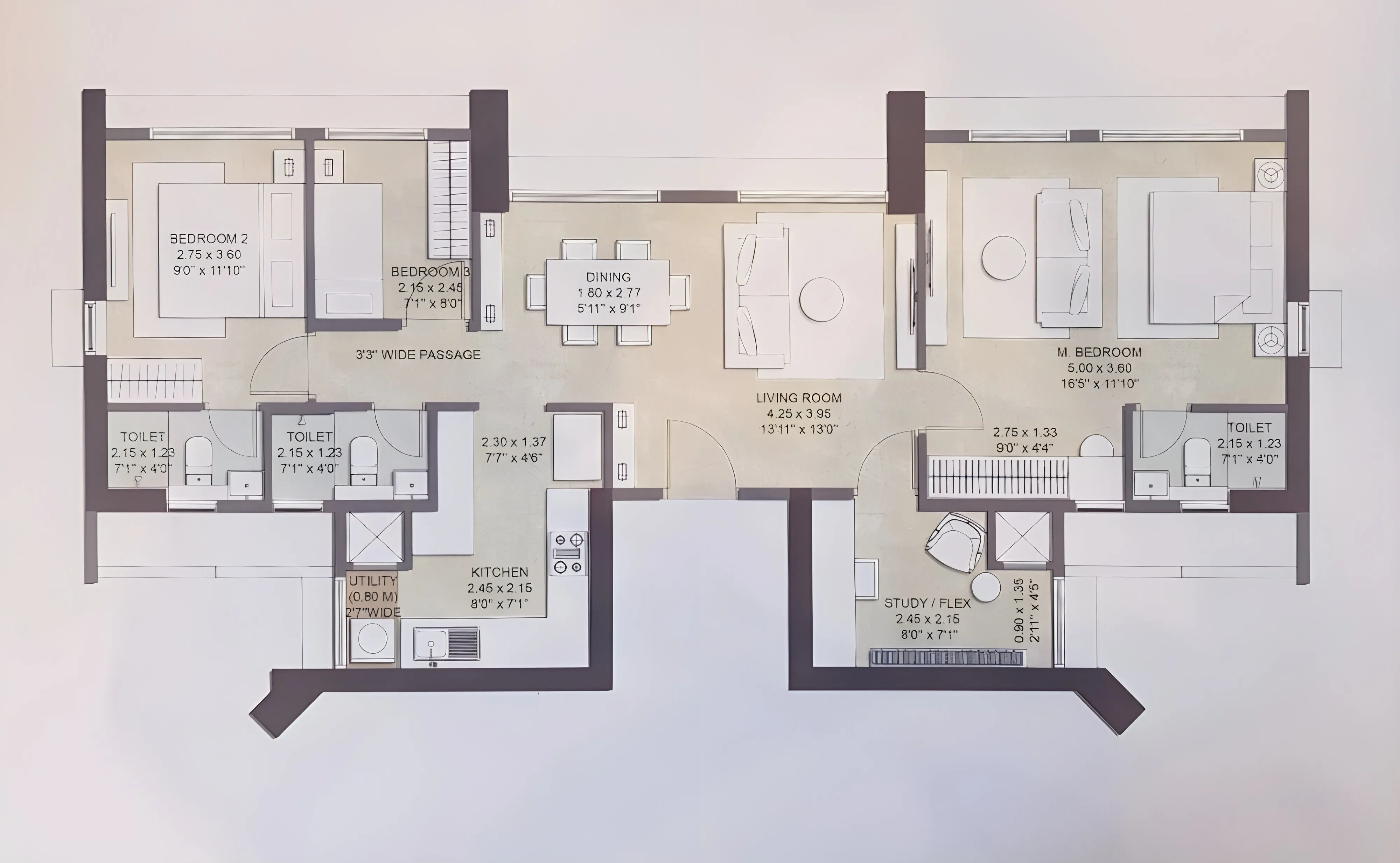 Primera Kalpataru Parkcity Floor Plans